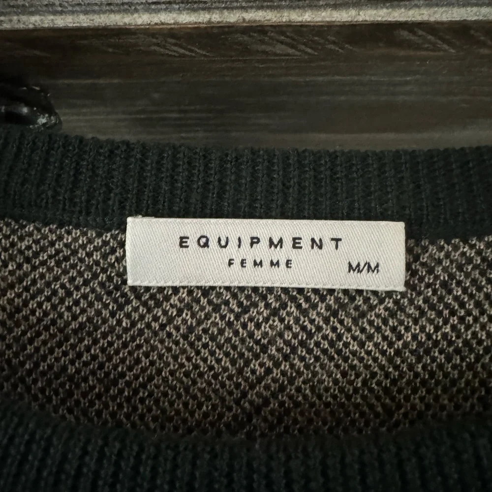 Equipment Plaid Wool Sweater - size Medium - Picture 3 of 6